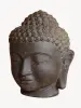 Artikelbild 4 des Artikels “Buddha-Kopf, 50 cm Höhe, Steinguss, hohl, handgefertigt & farbig 50 cm“